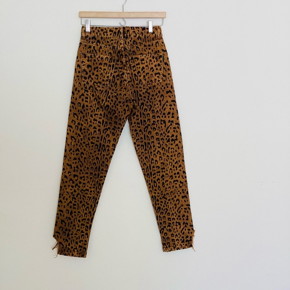Saint Laurent Leopard Animal Print High Rise Slim Leg Jeans SZ 26 - Picture 3 of 8